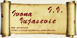 Ivona Vujašević vizit kartica